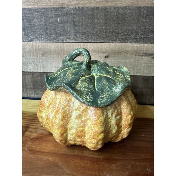 Linens 'n Things 3pc Squash Soup Tureen Ladle & Lid Halloween Xmas Thanksgiving - Picture 3 of 9